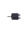 Y-adapter 2 x RCA female to 3.5 mm jack TRS male