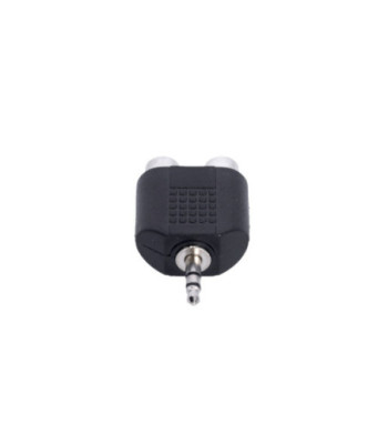 Y-adapter 2 x RCA female to 3.5 mm jack TRS male