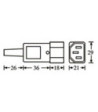 IECC Power Plug male