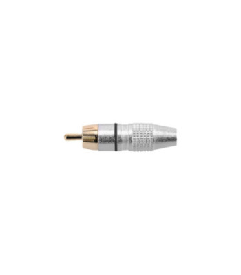 RCA connector male with black code ring
