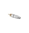 RCA connector male with black code ring