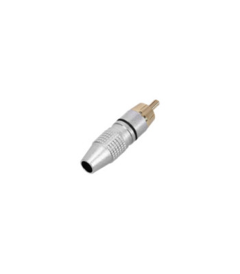 RCA connector male with black code ring
