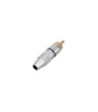 RCA connector male with black code ring