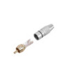 RCA connector male with black code ring