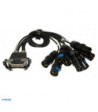 UDL Harting til CEE multikabel til Dimmerpack 15m