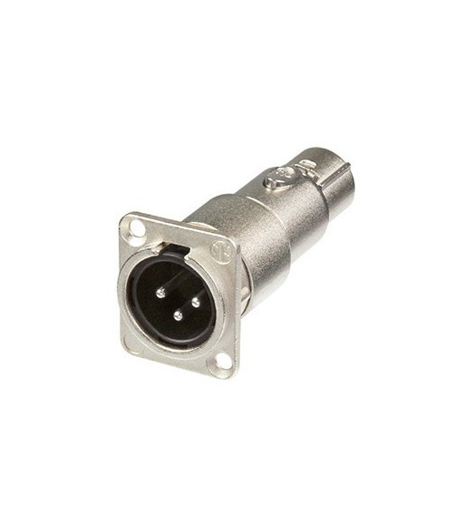 Neutrik Adapter D-type XLR 3-pole male to XLR 3-pole female Neutrik® Neutrik Adapter D-type XLR 3-pole male to XLR 3-pole female Neutrik®