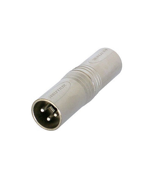 Neutrik Adapter XLR 3-pole male to XLR 3-pole male Neutrik® Neutrik Adapter XLR 3-pole male to XLR 3-pole male Neutrik®