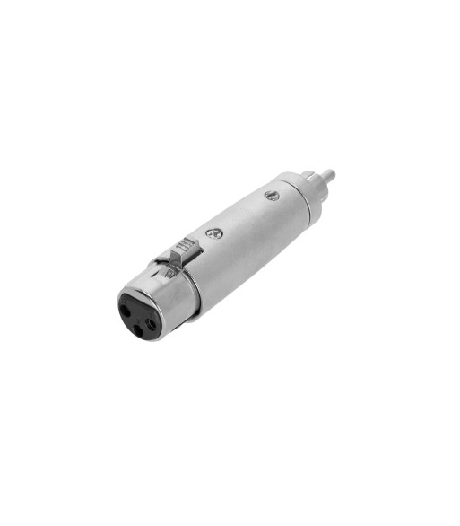 Adapter XLR 3-pole female to RCA male Adapter XLR 3-pole female to RCA male