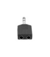 Y-adapter 2 x 6.3 mm jack TRS female to 6.3 mm jack TRS male