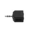 Y-adapter 2 x 3.5 mm jack TRS female to 3.5 mm jack TRS female