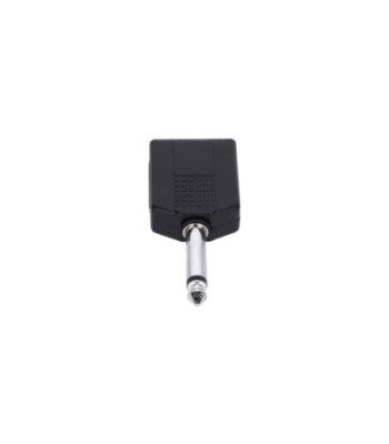 Y-adapter 2 x 6.3 mm jack TS female to 6.3 mm jack TS male