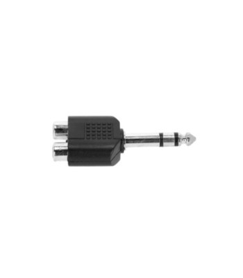 Y-adapter 2 x RCA female to 6.3 mm jack TRS male
