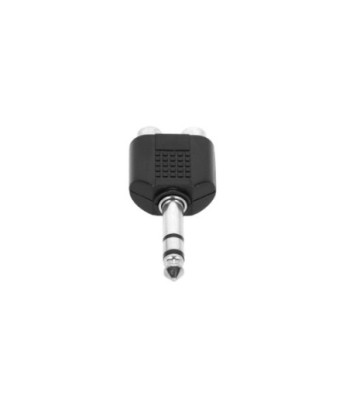 Y-adapter 2 x RCA female to 6.3 mm jack TRS male