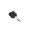 Y-adapter 2 x RCA female to 6.3 mm jack TRS male