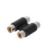 Twin Adapter 2 x RCA female to 2 x RCA female