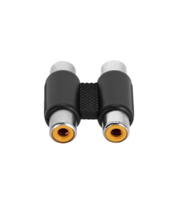 Twin Adapter 2 x RCA female to 2 x RCA female