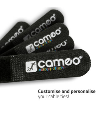 Hook and Loop Cable Tie 400 x 38 mm black - 10 stk.