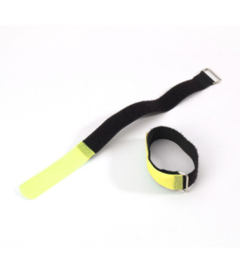 Hook and Loop Cable Tie 200 x 20 mm yellow - 10 stk.