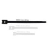 Hook and Loop Cable Tie 306 x 28 mm black - 10 stk.