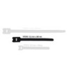 Hook and Loop Cable Tie 200 x 25 mm black - 10 stk.