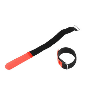 Hook and Loop Cable Tie 500 x 50 mm red - 10 stk.