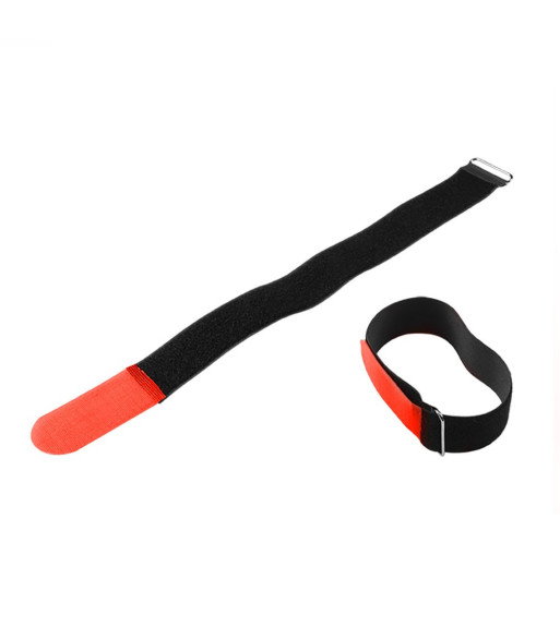 Hook and Loop Cable Tie 800 x 50 mm red - 10 stk.