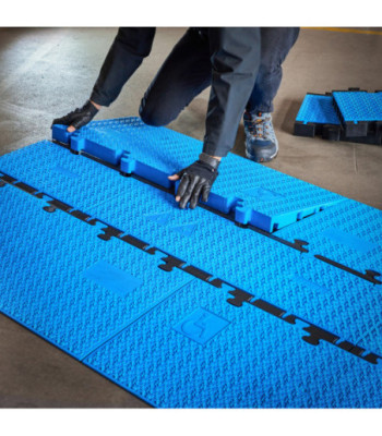 Defender Midi 5 2D blue ramp - modular system for wheelchair accessible transition
