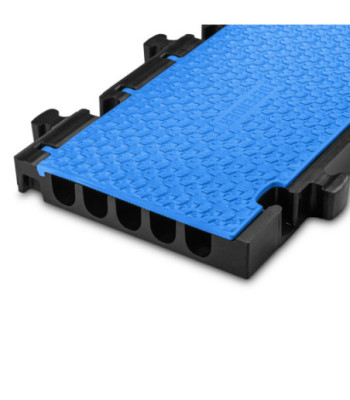 Defender Midi 5 2D module system for wheelchair ramp and wheelchair accessible transition - middle part blue lid