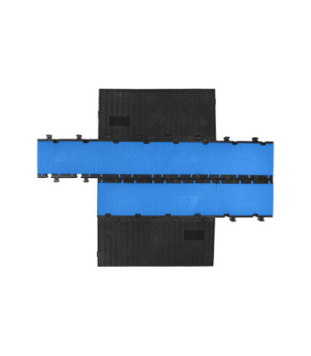 Defender Midi 5 2D module system for wheelchair ramp and wheelchair accessible transition - middle part blue lid