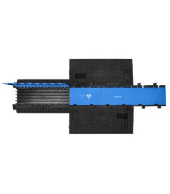 Defender Midi 5 2D module system for wheelchair ramp and wheelchair accessible transition - middle part blue lid