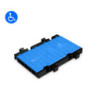 Defender Midi 5 2D Blu modular system for wheelchair accessible transition - half Version