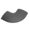 Defender 90° Curve grey for 85160 Cable Duct 4-channel