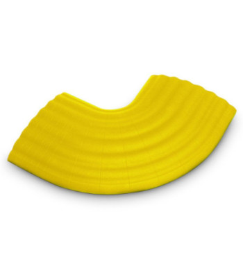 Defender 90° Curve yellow for 85160 Cable Duct 4-channel