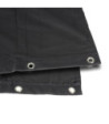 Stage Molton B1 Black with Burnished Grommets Hemmed 3 x 6 m