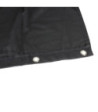 Stage Molton B1 Black with Burnished Grommets Hemmed 9 x 3 m