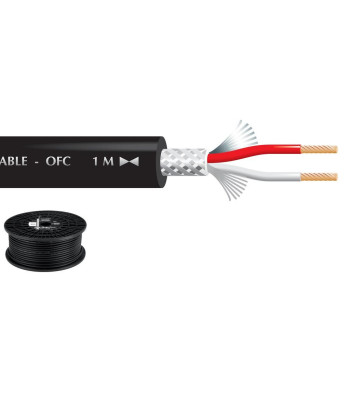 Mikrofonkabel 100m sort - MLC-152/SW Monacor