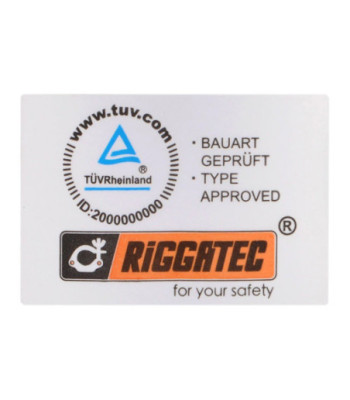 RIGGATEC Halfcoupler Small black  max. 75kg (32 - 35 mm) stainless steel