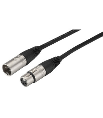 Audiokabel 1m sort - MECN-100/SW Monacor