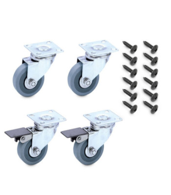 Palmer Castor Set with 4 Castors incl. Screws for Bass or Guitar Cabinets