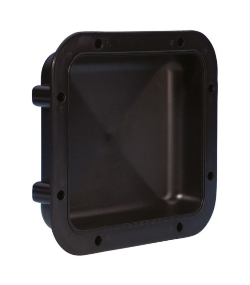 Plastic Dish for Mounting inside Handle Cutouts black Plastic Dish for Mounting inside Handle Cutouts black