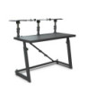 Gravity DJ Desk with Adjustable Loudspeaker and Laptop Trays
