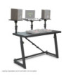 Gravity DJ Desk with Adjustable Loudspeaker and Laptop Trays