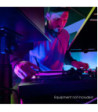 Gravity DJ Desk with Adjustable Loudspeaker and Laptop Trays