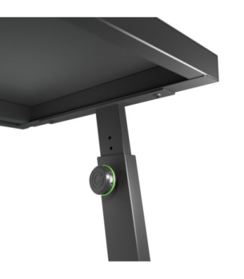 Gravity DJ Desk with Adjustable Loudspeaker and Laptop Trays
