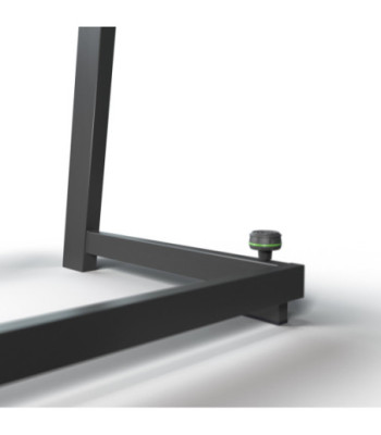 Gravity DJ Desk with Adjustable Loudspeaker and Laptop Trays