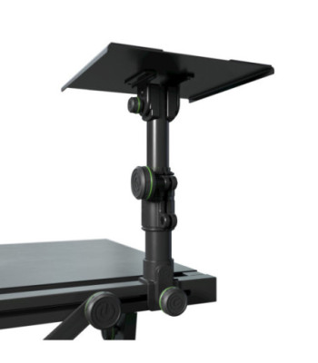 Gravity DJ Desk with Adjustable Loudspeaker and Laptop Trays