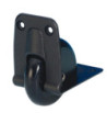 Recessed Edge Castor 58 mm in plastic Housing