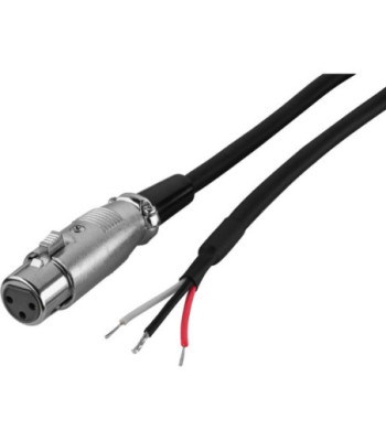 MONACOR Kabel XLR-åben 1m - MCA-100J/XP
