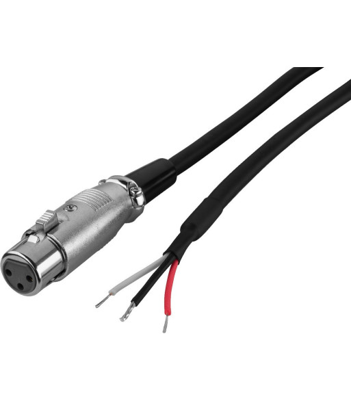 MONACOR Kabel XLR-åben 1m - MCA-100J/XP MONACOR Kabel XLR-åben 1m - MCA-100J/XP
