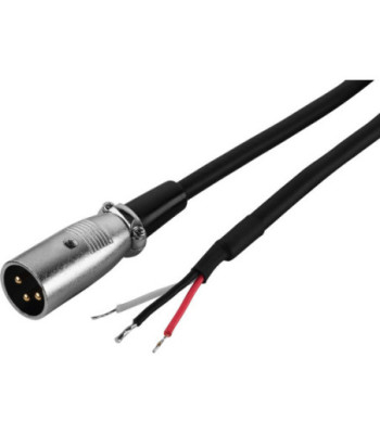 MONACOR Kabel XLR-åben 1m - MCA-100P/XP